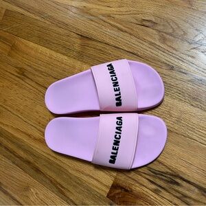 Balenciaga Pink Slide Sandals